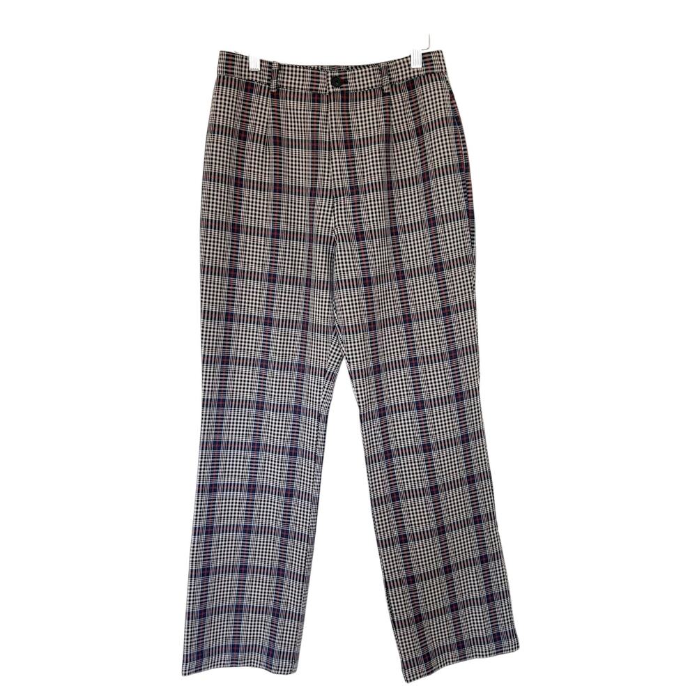 Reformation Franklin Plaid High Waisted Deadstock Pants Sz 4